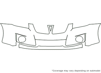 vibe Avery Dennison Clear Bra Bumper Precut PPF Diagram