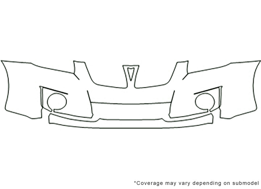 vibe Avery Dennison Clear Bra Bumper Precut PPF Diagram