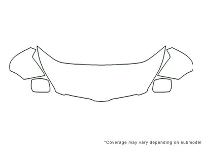 vibe 3M Clear Bra Hood Precut PPF Diagram