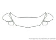 vibe Avery Dennison Clear Bra Hood Precut PPF Diagram
