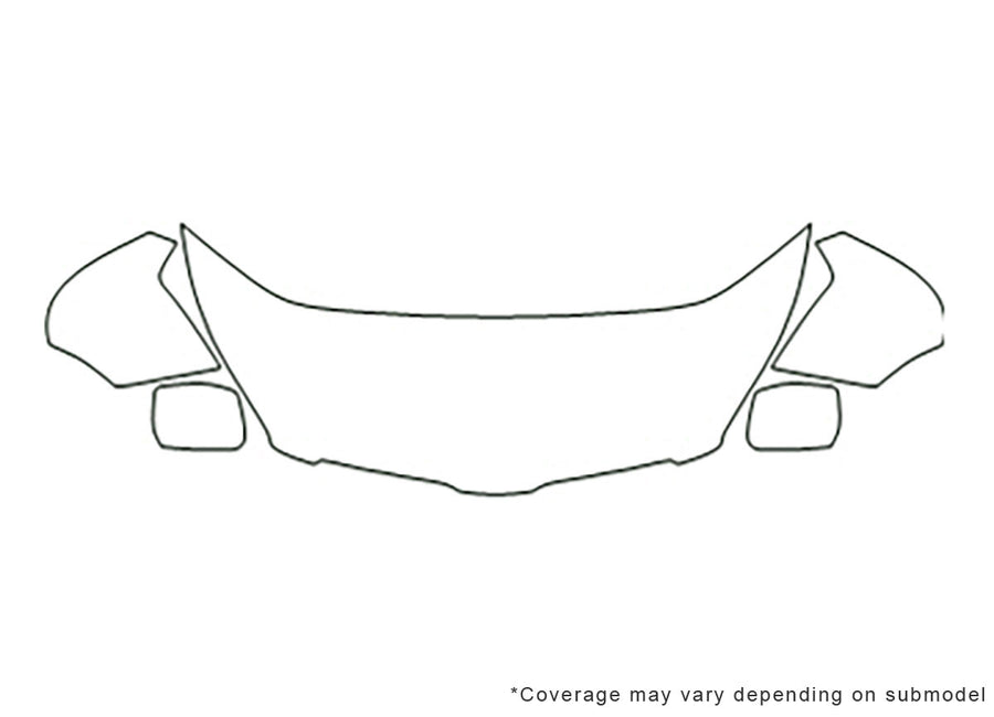 vibe Avery Dennison Clear Bra Hood Precut PPF Diagram