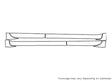 vibe 3M Clear Bra Door Cup Precut PPF Diagram