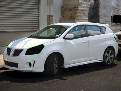pontiac vibe 2009-2010 Headlight Tint Location