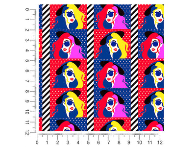 pop art retro 1ft x 1ft Craft Sheets
