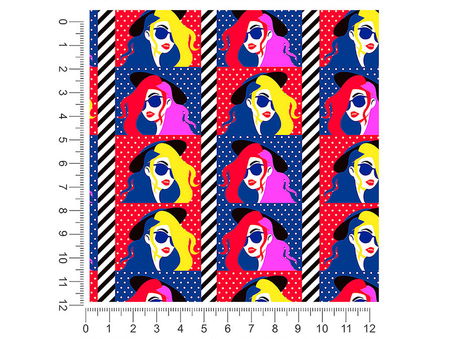 pop art retro 1ft x 1ft Craft Sheets