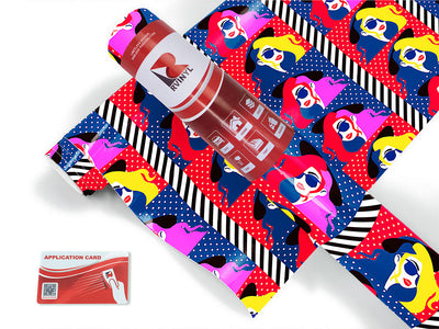 pop art retro Craft Vinyl Roll