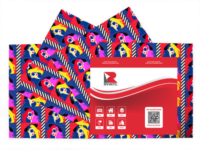 pop art retro Craft Vinyl Sheet Pack