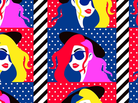 Pop Art Retro Vinyl Wrap Pattern~Rwraps Series 914 Digitally Printed Vinyl Wrap~0