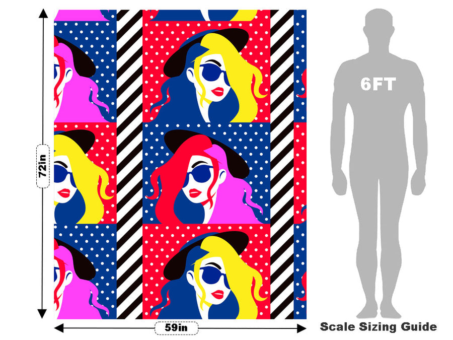 Pop Art Retro Vehicle Wrap Scale~Rwraps Series 914 Pop Art Retro Measurements~1
