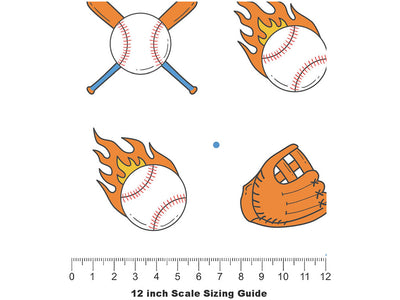 Pop Fly Sport Vinyl Film Pattern Size 12 inch Scale~Rwraps Pop Fly Sport Sizing Chart~2