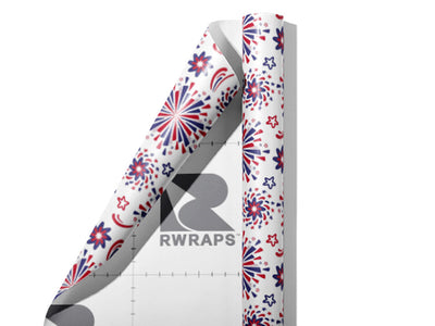 Pop Off Americana Wrap Film Sheets~Rwraps Series 914 Pop Off Americana Scrolled Sheet~4