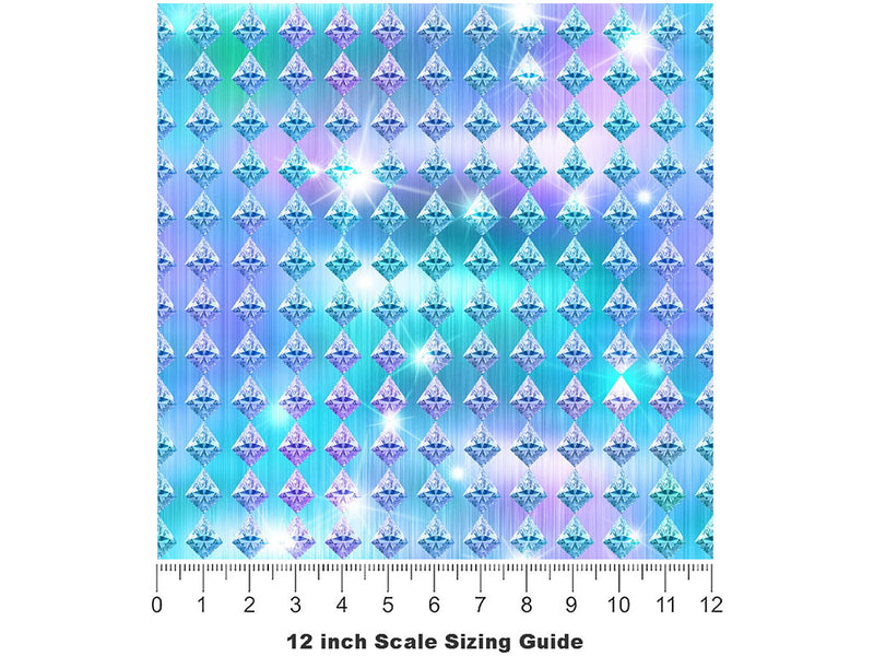 Pop The Question Gemstone Vinyl Film Pattern Size 12 inch Scale~Rwraps Pop The Question Gemstone Sizing Chart~2