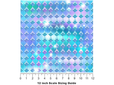 Pop The Question Gemstone Vinyl Film Pattern Size 12 inch Scale~Rwraps Pop The Question Gemstone Sizing Chart~2