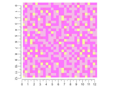 popped bubblegum pixel 1ft x 1ft Craft Sheets
