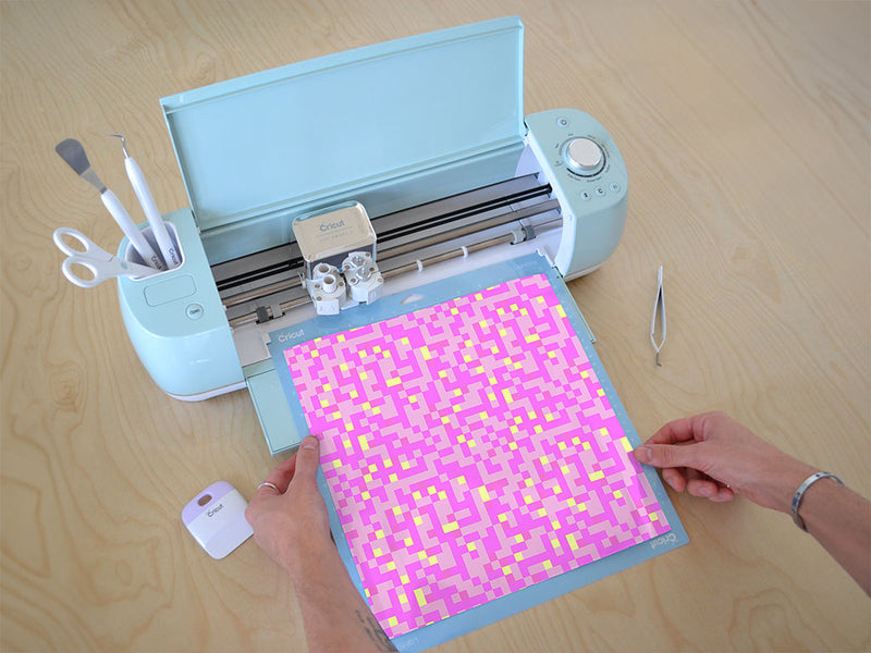 popped bubblegum pixel Cricut Compatible Vinyl