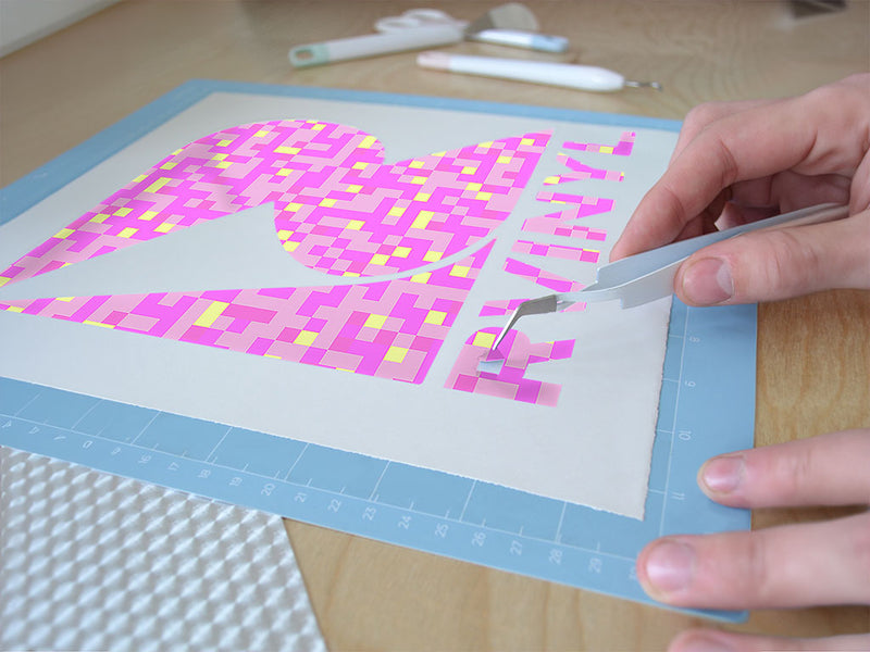 popped bubblegum pixel Easy Weed Craft Vinyl