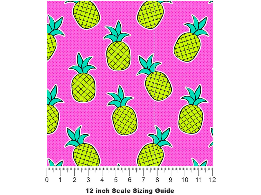 Poppin Pine Fruit Vinyl Film Pattern Size 12 inch Scale~Rwraps Poppin Pine Fruit Sizing Chart~2