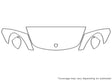 718 boxster 3M Clear Bra Hood Precut PPF Diagram
