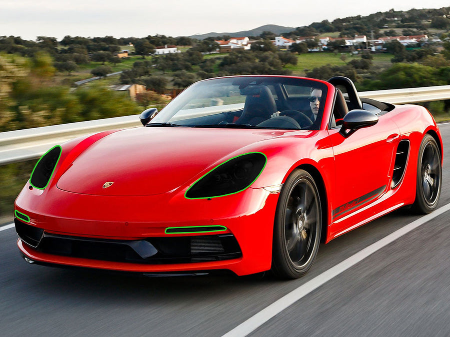 porsche 718 boxster 2017-2024 Headlight Tint Location