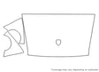 911 Avery Dennison Clear Bra Hood Precut PPF Diagram