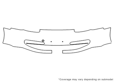 911 3M Clear Bra Bumper Precut PPF Diagram