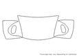911 3M Clear Bra Hood Precut PPF Diagram