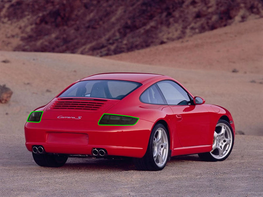 911 Tail Light Tint Installation Points