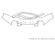 911 3M Clear Bra Bumper Precut PPF Diagram