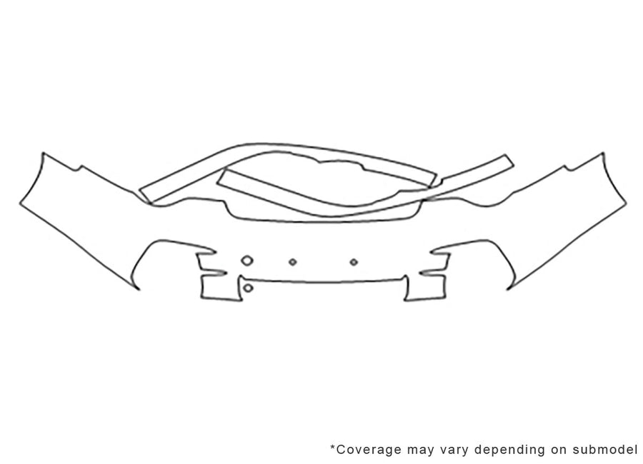 911 Avery Dennison Clear Bra Bumper Precut PPF Diagram