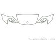 911 Avery Dennison Clear Bra Hood Precut PPF Diagram