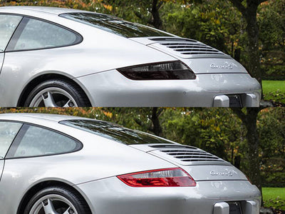911 Before and After Smoked Taillights