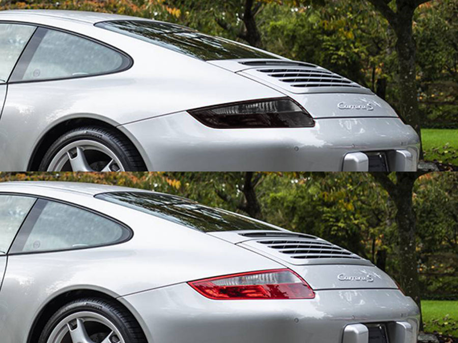 911 Before and After Smoked Taillights