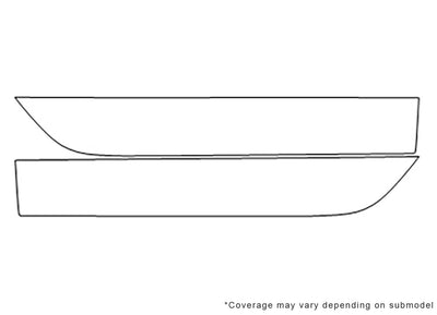 911 Avery Dennison Clear Bra Door Cup Precut PPF Diagram
