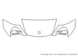 911 3M Clear Bra Hood Precut PPF Diagram
