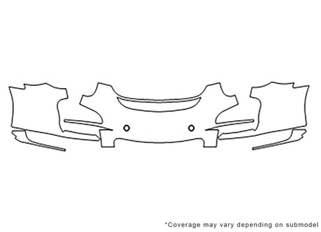 911 Avery Dennison Clear Bra Bumper Precut PPF Diagram