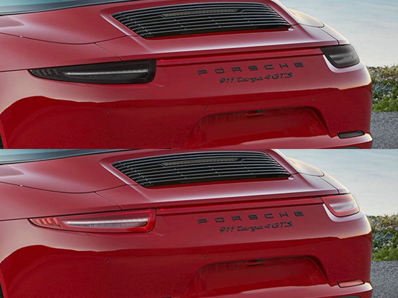 911 Before and After Smoked Taillights