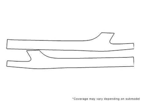 911 Avery Dennison Clear Bra Door Cup Precut PPF Diagram