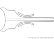 911 Avery Dennison Clear Bra Door Cup Precut PPF Diagram