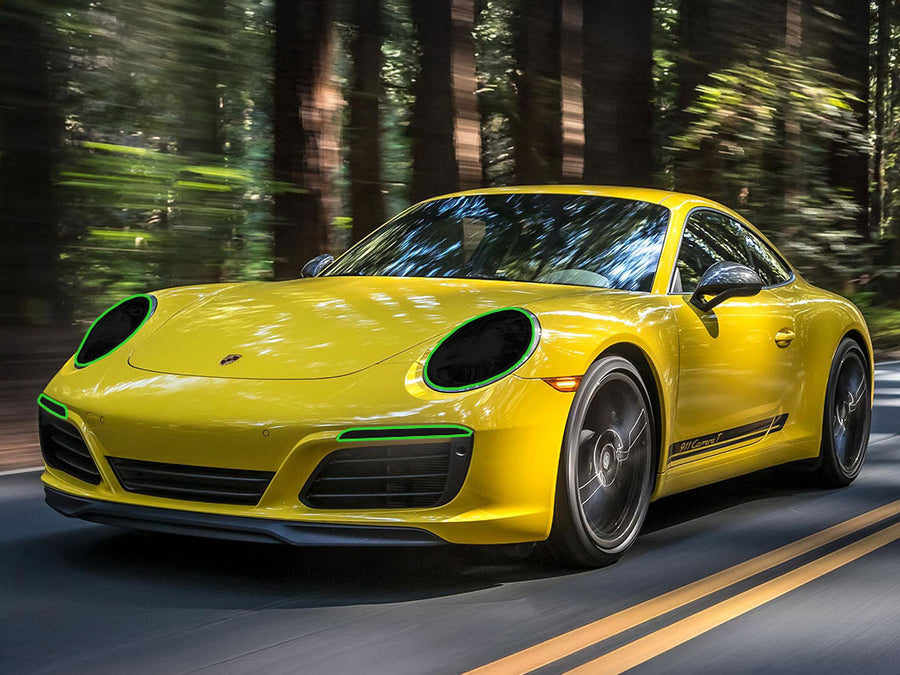 porsche 911 2017-2019 Headlight Tint Location