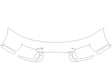 911 3M Clear Bra Bumper Precut PPF Diagram