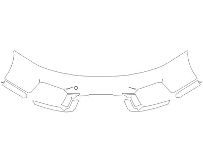 911 Avery Dennison Clear Bra Bumper Precut PPF Diagram