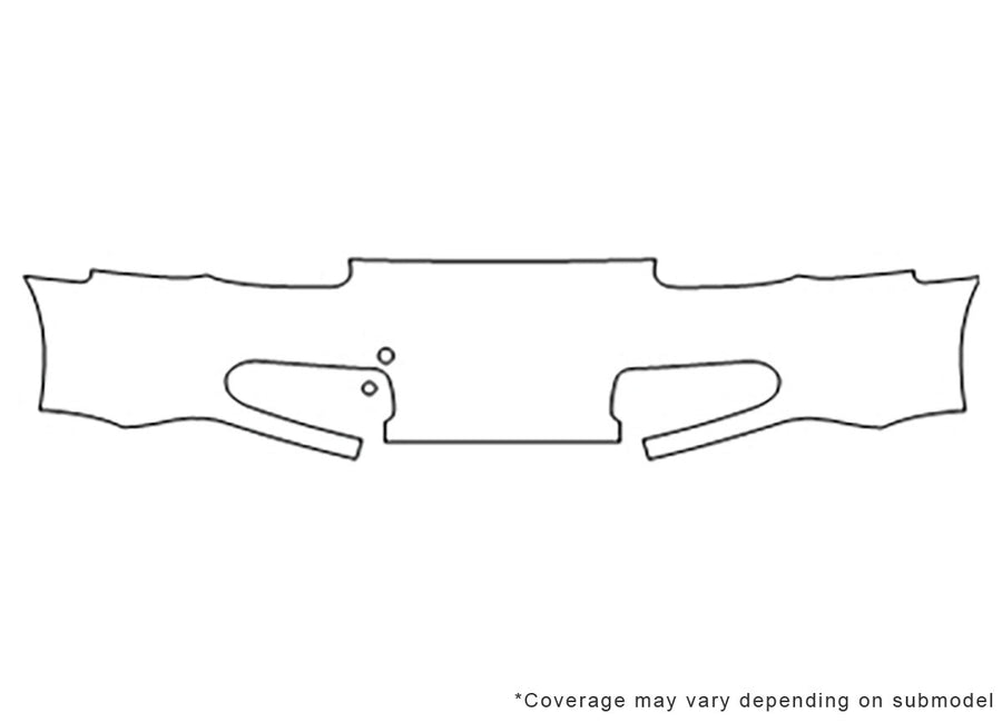 boxster Avery Dennison Clear Bra Bumper Precut PPF Diagram