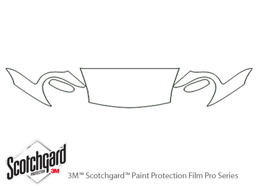 boxster 3M Clear Bra Hood Precut PPF Diagram