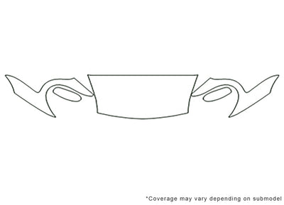boxster Avery Dennison Clear Bra Hood Precut PPF Diagram