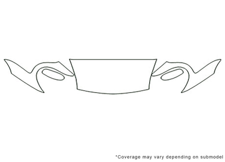 boxster Avery Dennison Clear Bra Hood Precut PPF Diagram