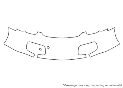 boxster 3M Clear Bra Bumper Precut PPF Diagram