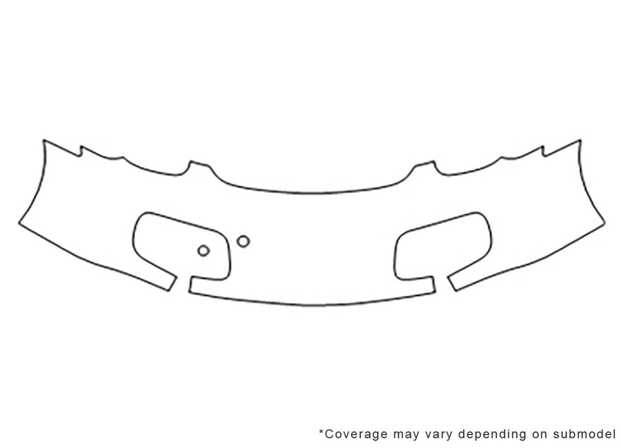 boxster Avery Dennison Clear Bra Bumper Precut PPF Diagram