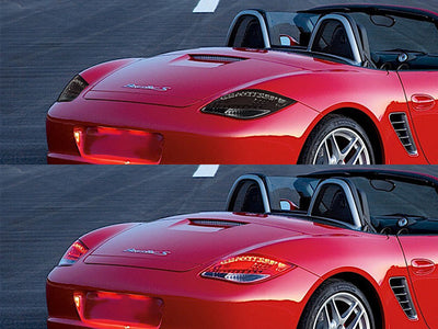 boxster Before and After Smoked Taillights