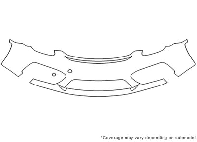 boxster Avery Dennison Clear Bra Bumper Precut PPF Diagram