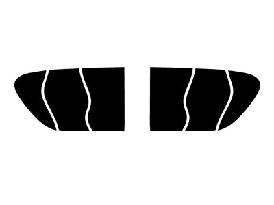 cayenne Precut Tail Light Tint Diagram
